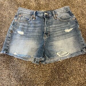 Distressed Denim Women Shorts
